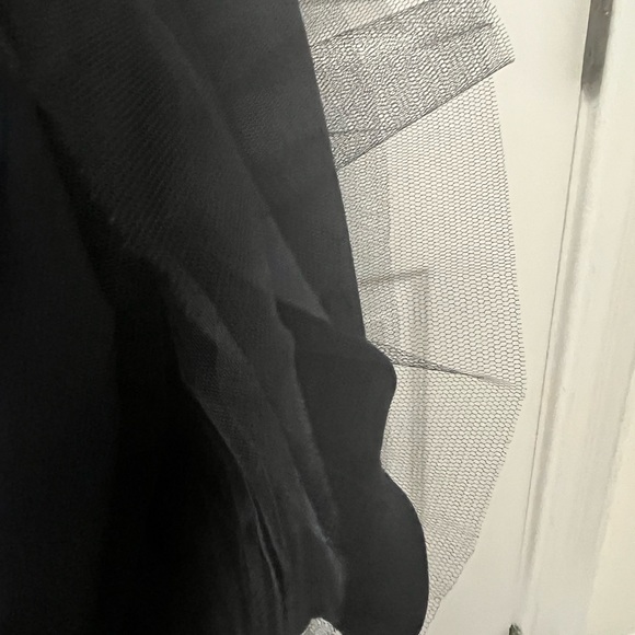 ✨ Chi Chi London Chiffon Embroidered Navy Midi Dress - Picture 6 of 11